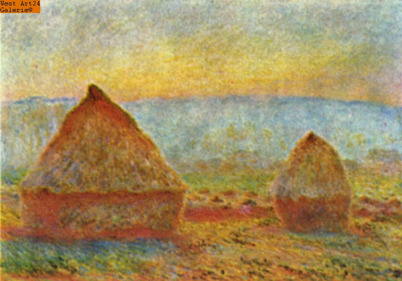 Heuhaufen nach Monet Gemäldeimitation